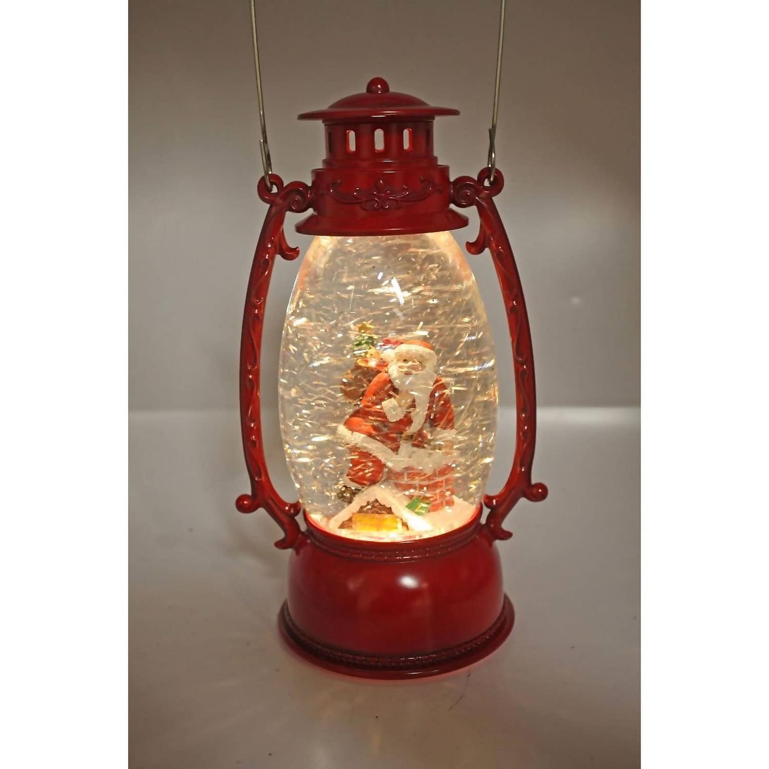 Cotton Candy - Xmas Red Oval Lantern Santa Chimney - Image 2