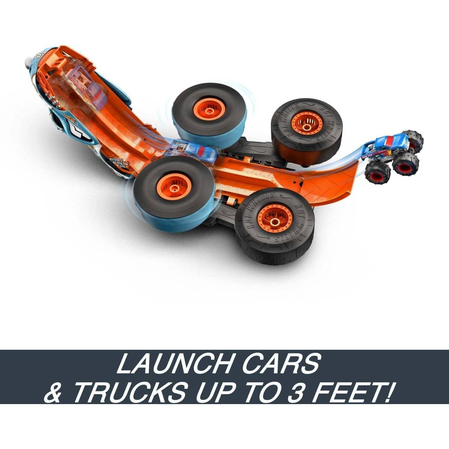 Hot Wheels - Monster Trucks Hw Transforming Rhinomite Rc In 1:12 Scale With 1:64 Scale Toy Truck - Mattel - Image 6