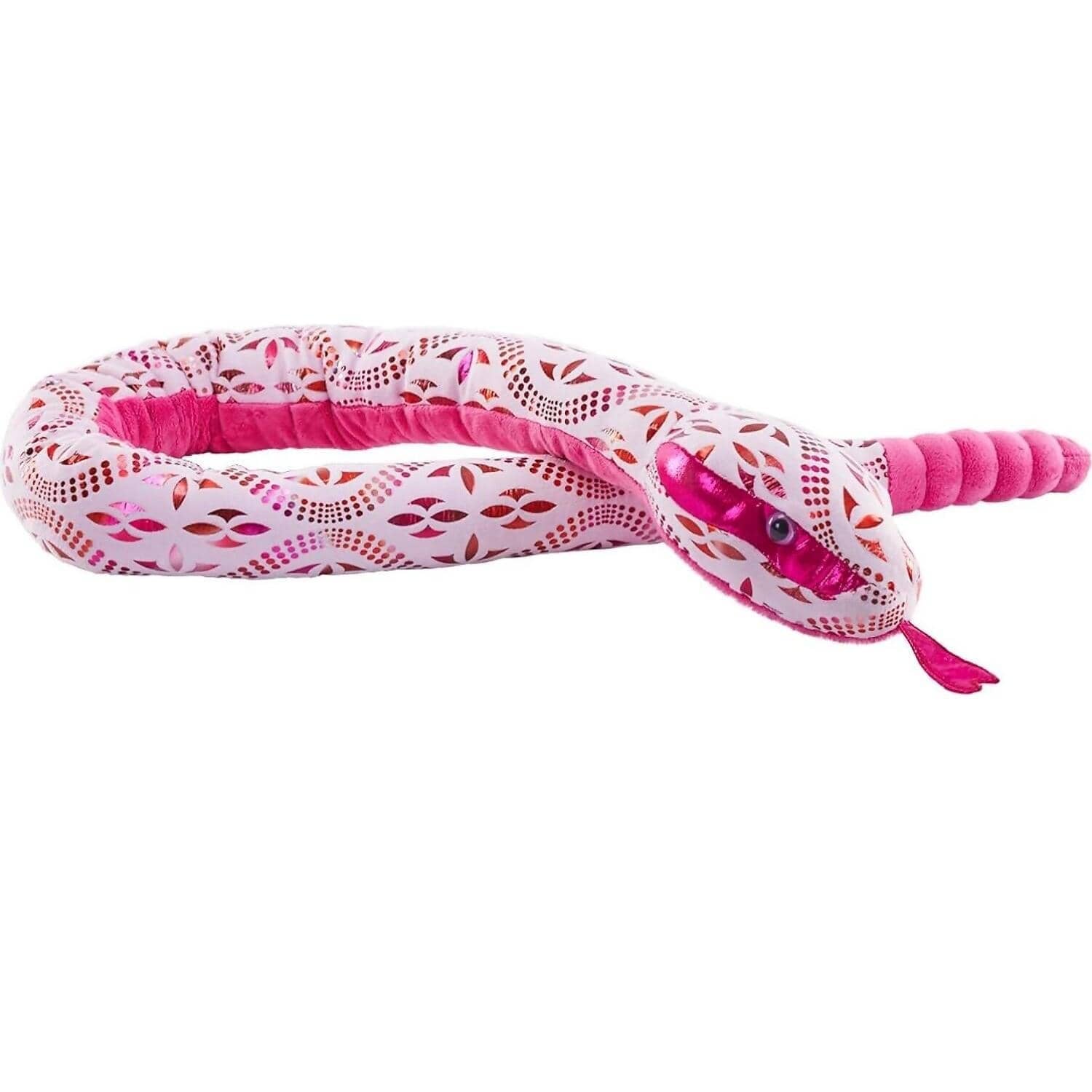 Wild Republic - Plush Snake Foil Pink Blossom 137cm
