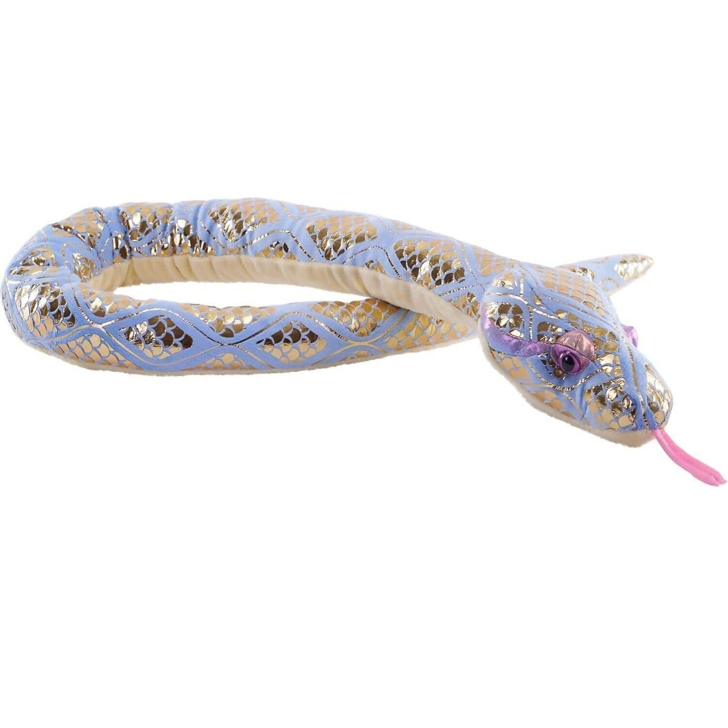 Wild Republic - Plush Snake Foil Diamond Blue 137cm