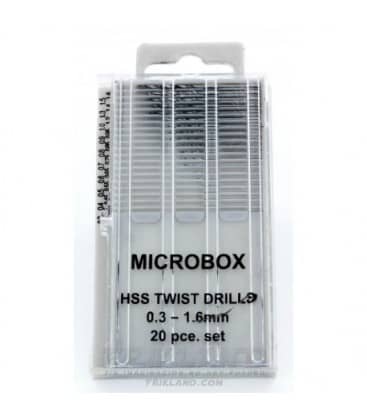 VALLEJO TOOLS MICRO DRILL SET (20) 0.3-1.6MM AVT01001