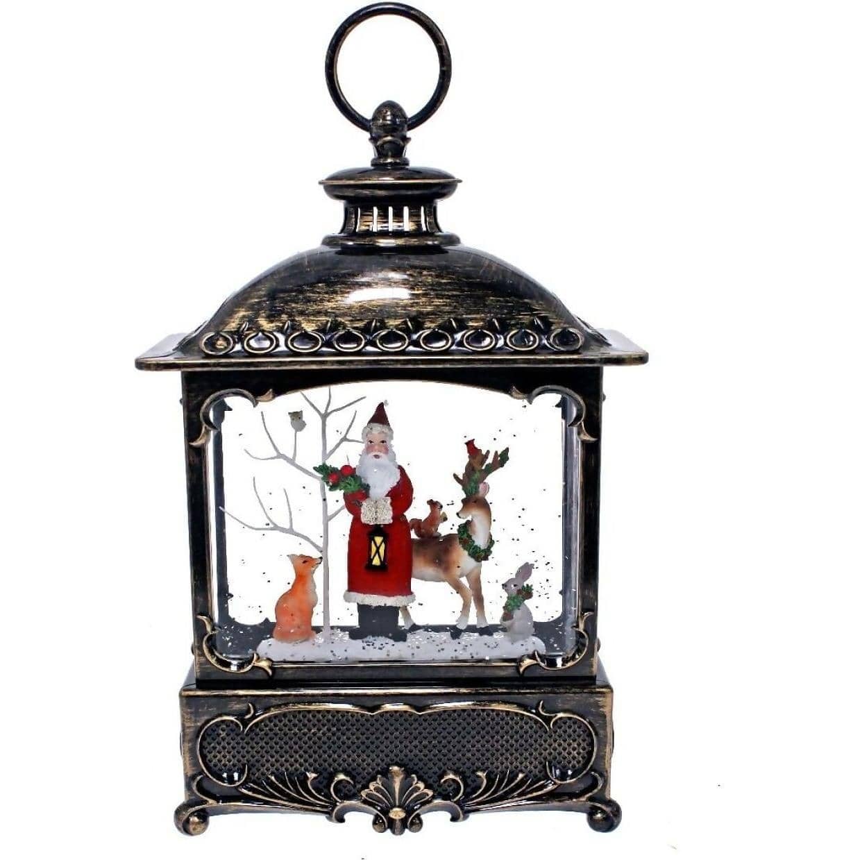 Cotton Candy - Xmas Musical Lantern Santa 'we Wish You A Merry Christmas'