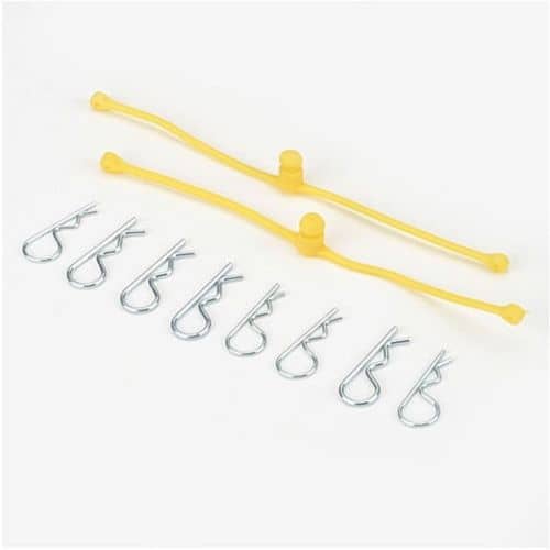 DUBRO BODY KLIP RETAINERS YELLOW 2PC  2247