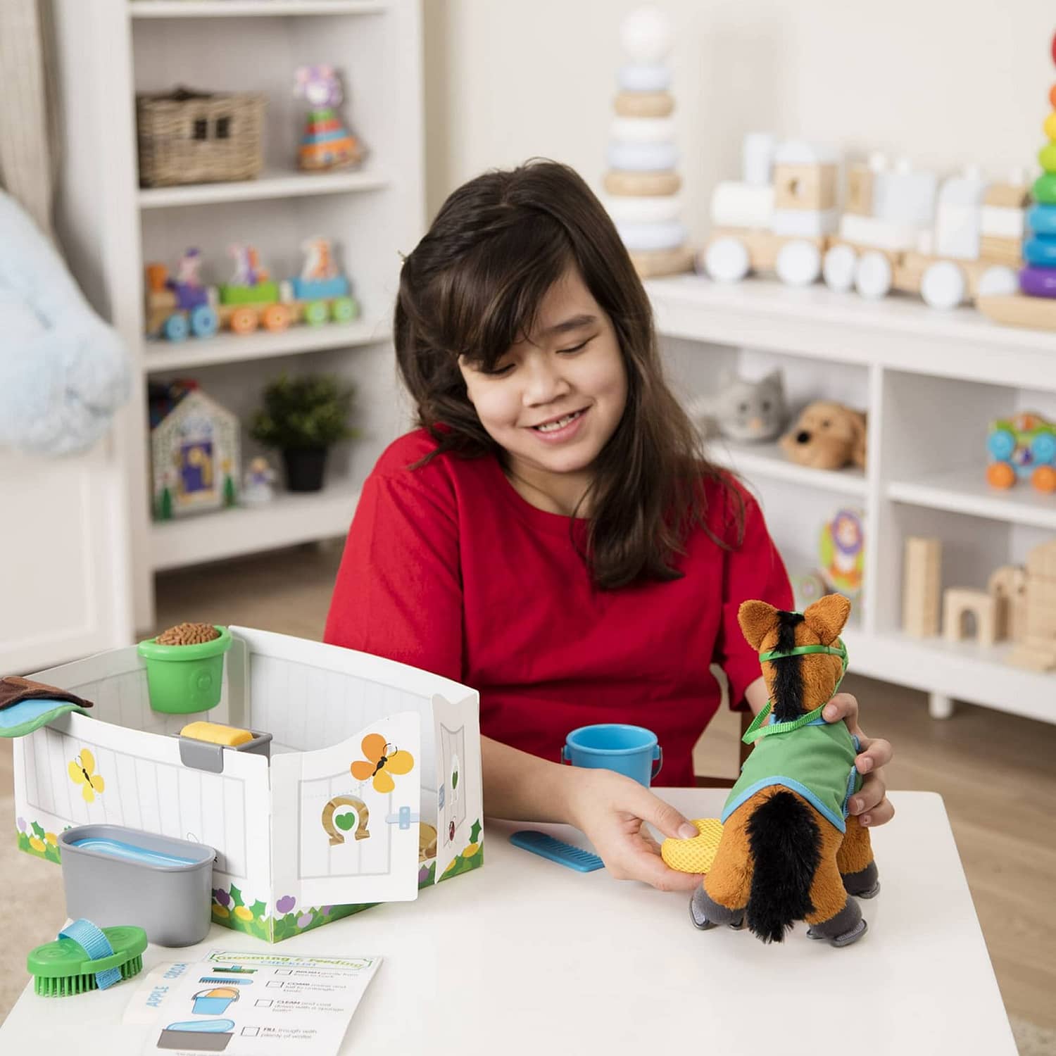 Melissa & Doug - Feed & Groom Horse Care Play Set - Image 2