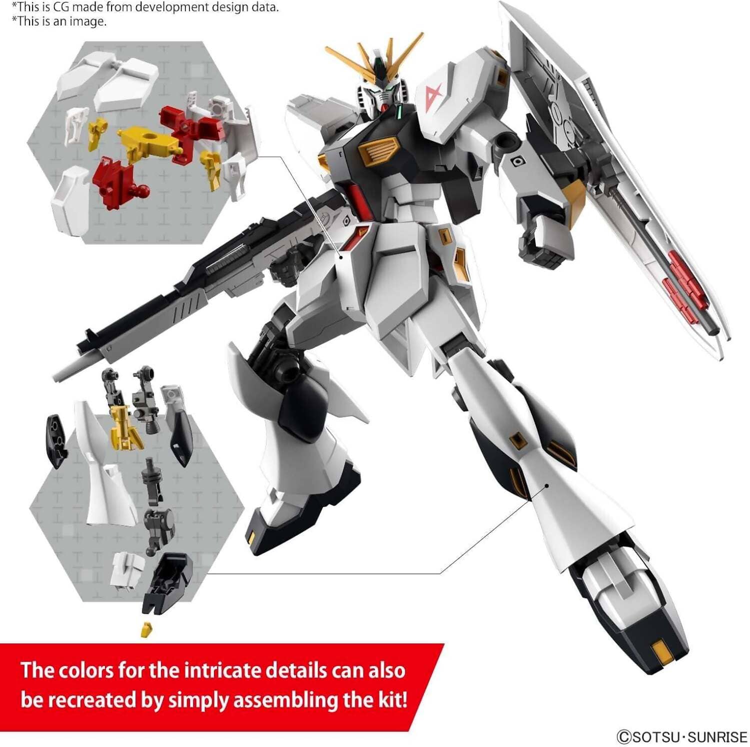 Bandai - Entry Grade 1:144 Rx93 Nu Gundam - Image 3
