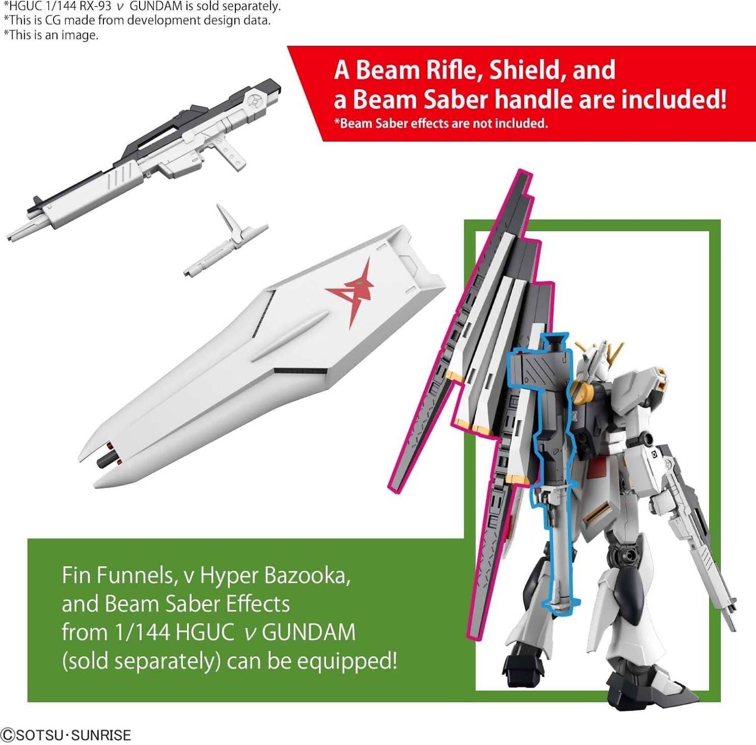 Bandai - Entry Grade 1:144 Rx93 Nu Gundam - Image 6