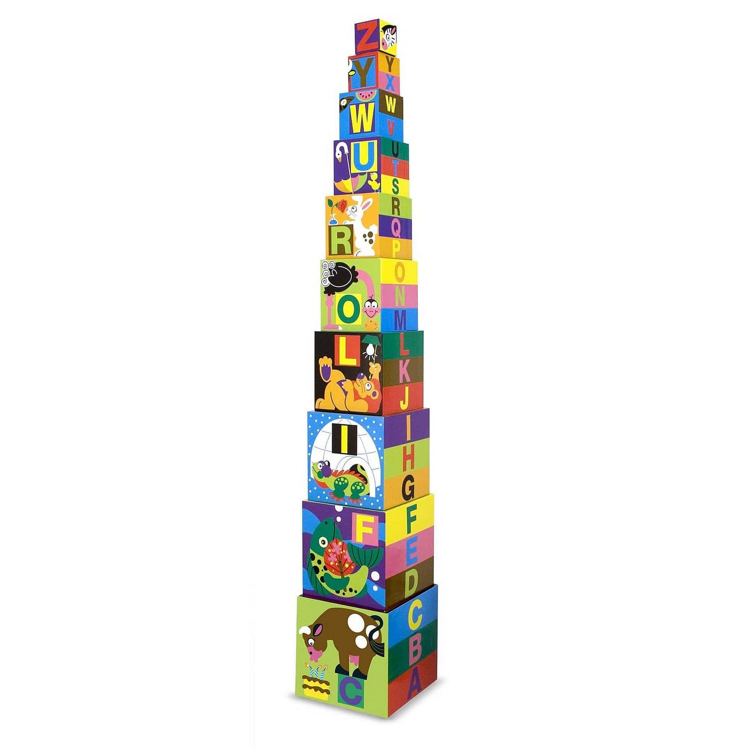 Melissa & Doug - Alphabet Nesting And Stacking Blocks - Image 4