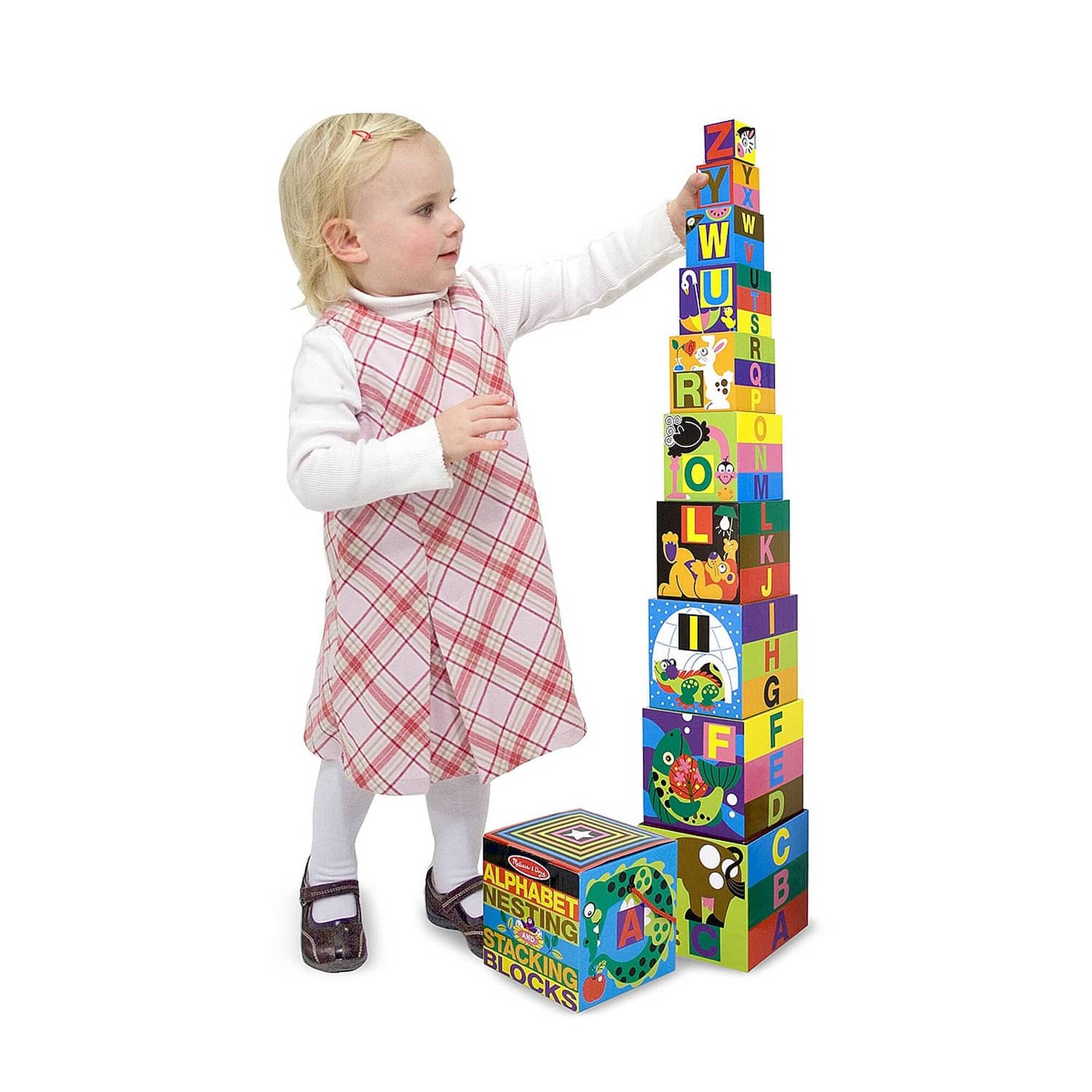 Melissa & Doug - Alphabet Nesting And Stacking Blocks - Image 7