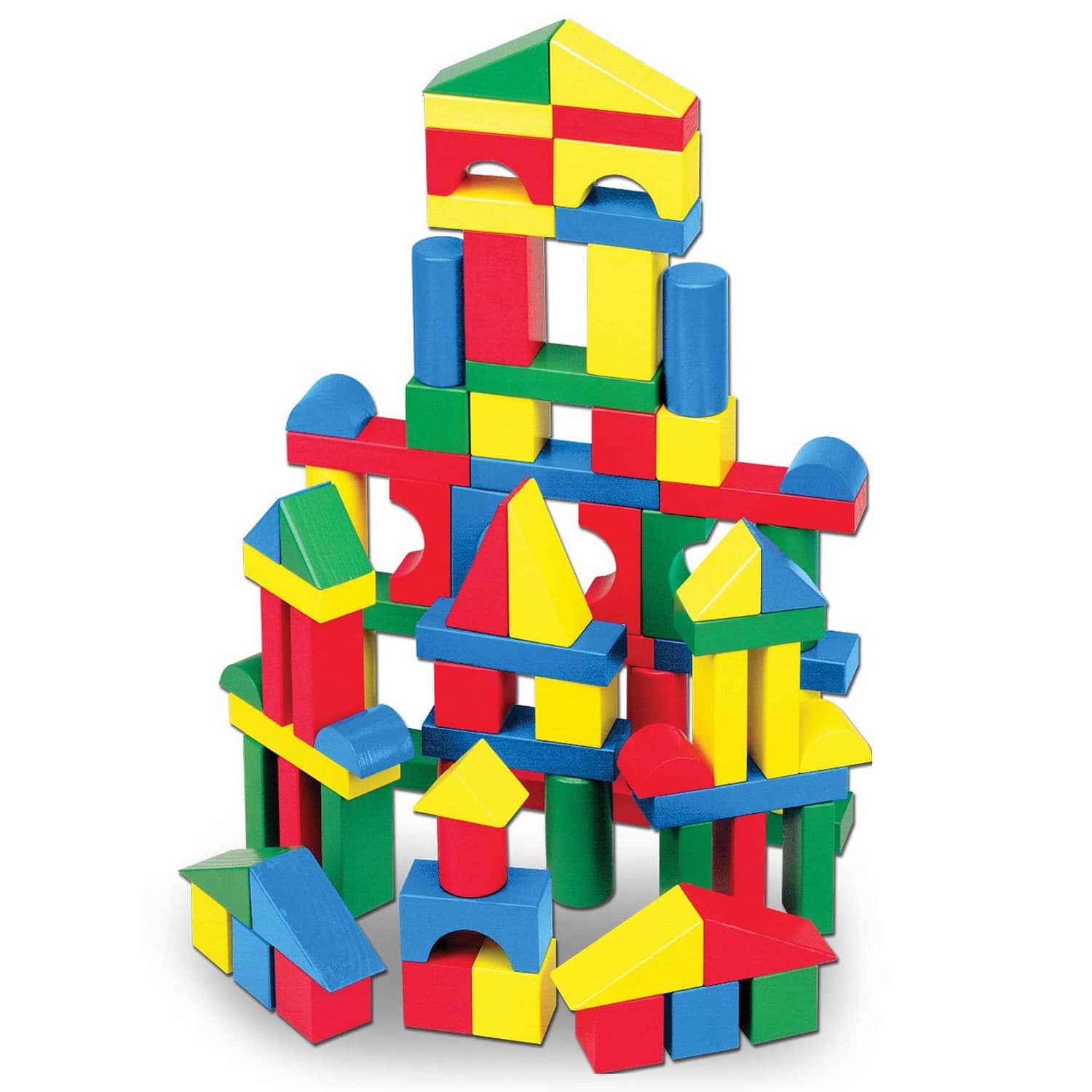Melissa & Doug - 100 Piece Wood Blocks Set - Image 3