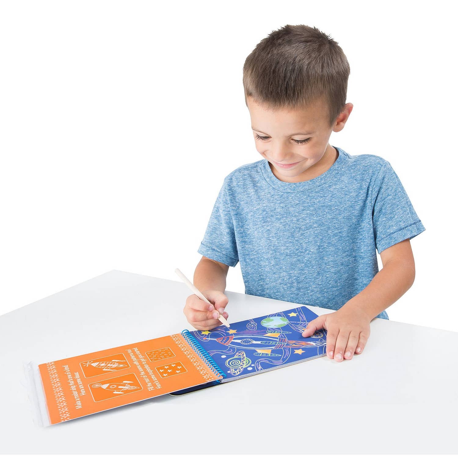 Melissa & Doug - On The Go Scratch Art Color Reveal Pad - Vehicles - Image 2