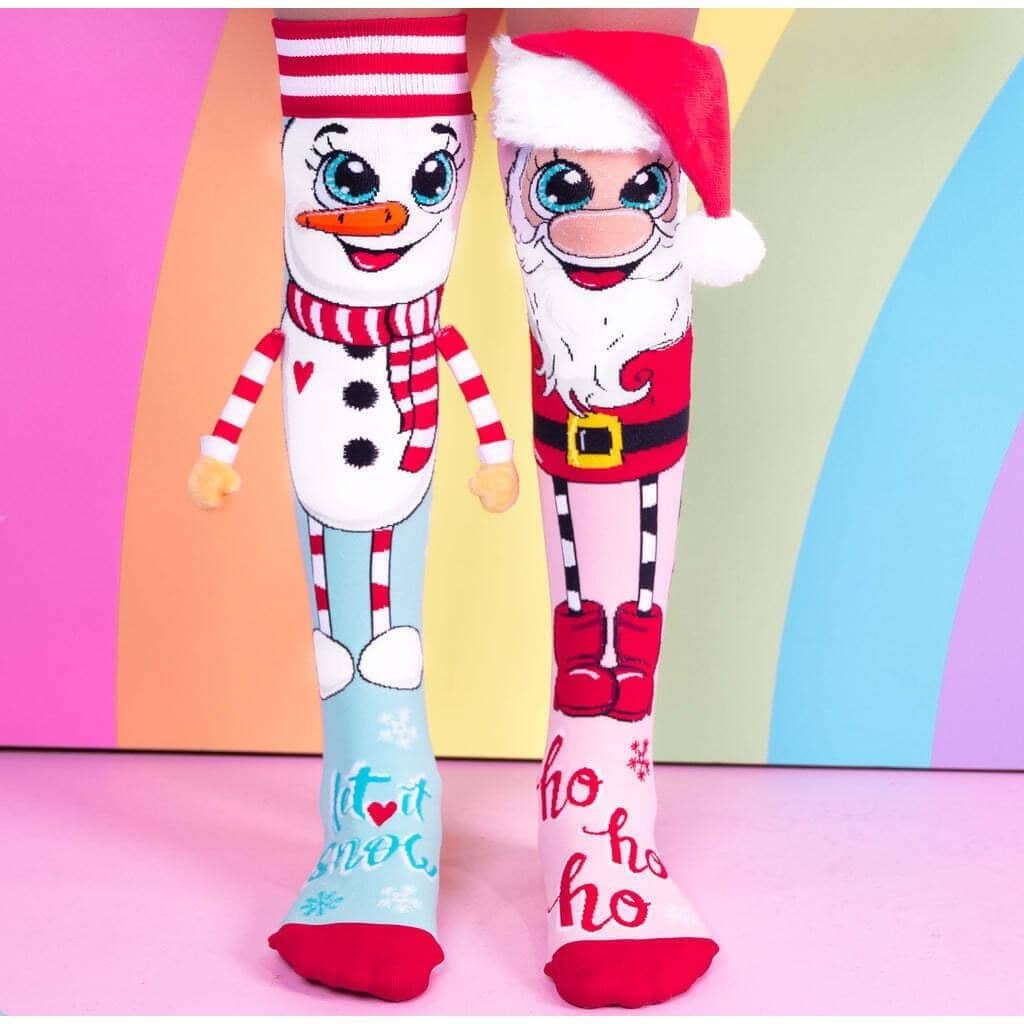 Madmia - Santa & Snowman Socks Toddler Age 3-5y