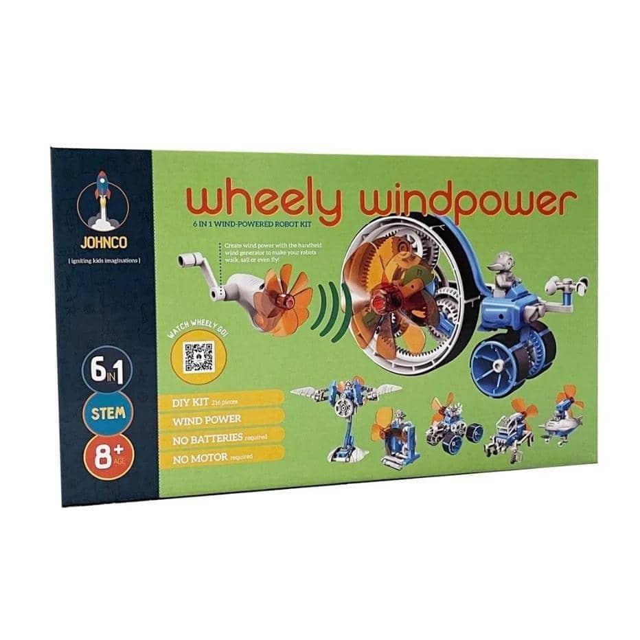 Johnco Wheely Windpower 6 In 1 Wind Powered Robot