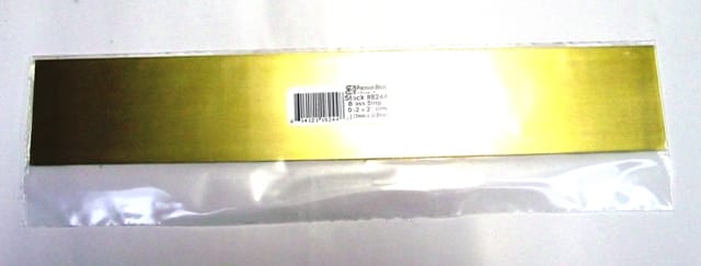 K&S METAL #8244 .032 X 2' BRASS STRIP 1PC