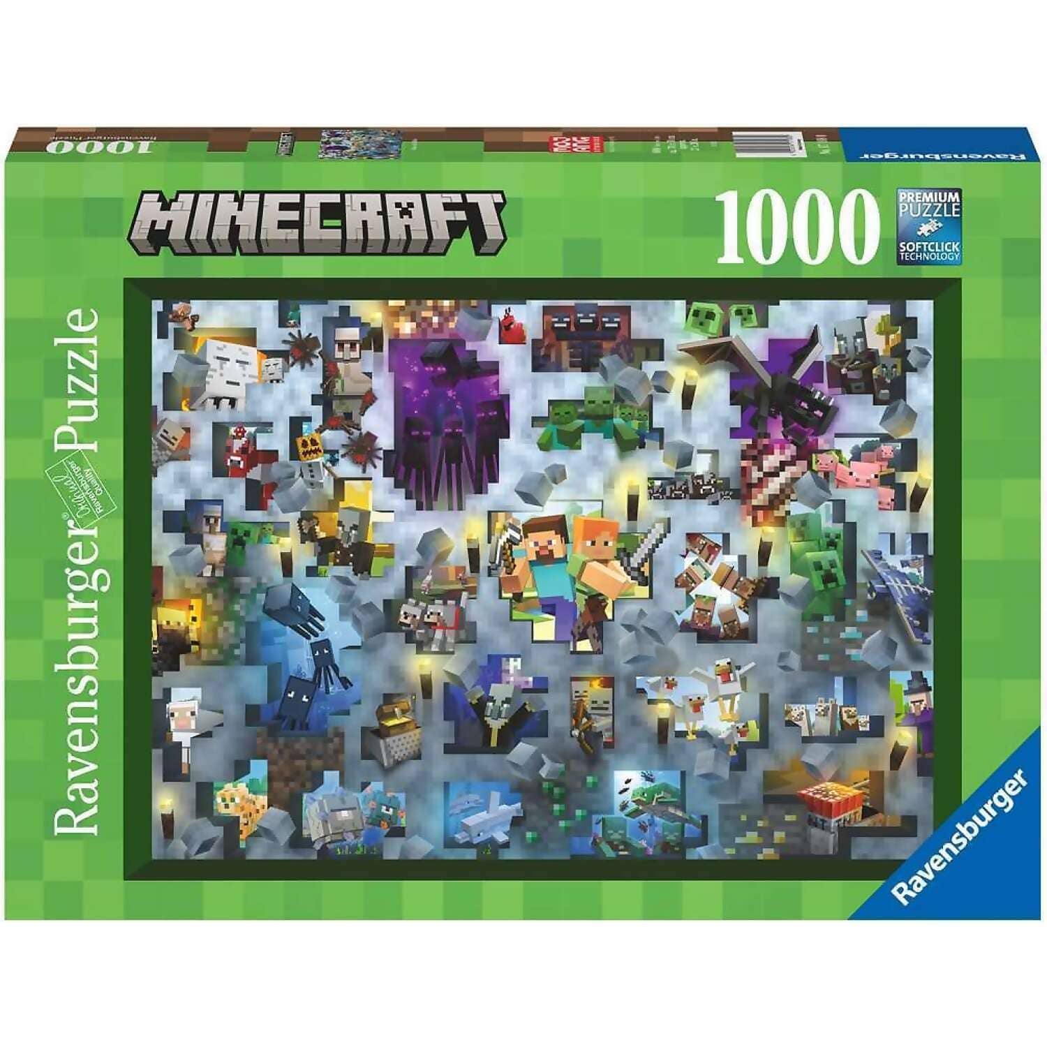 Ravensburger - Minecraft Mobs Jigsaw Puzzle 1000 Pieces