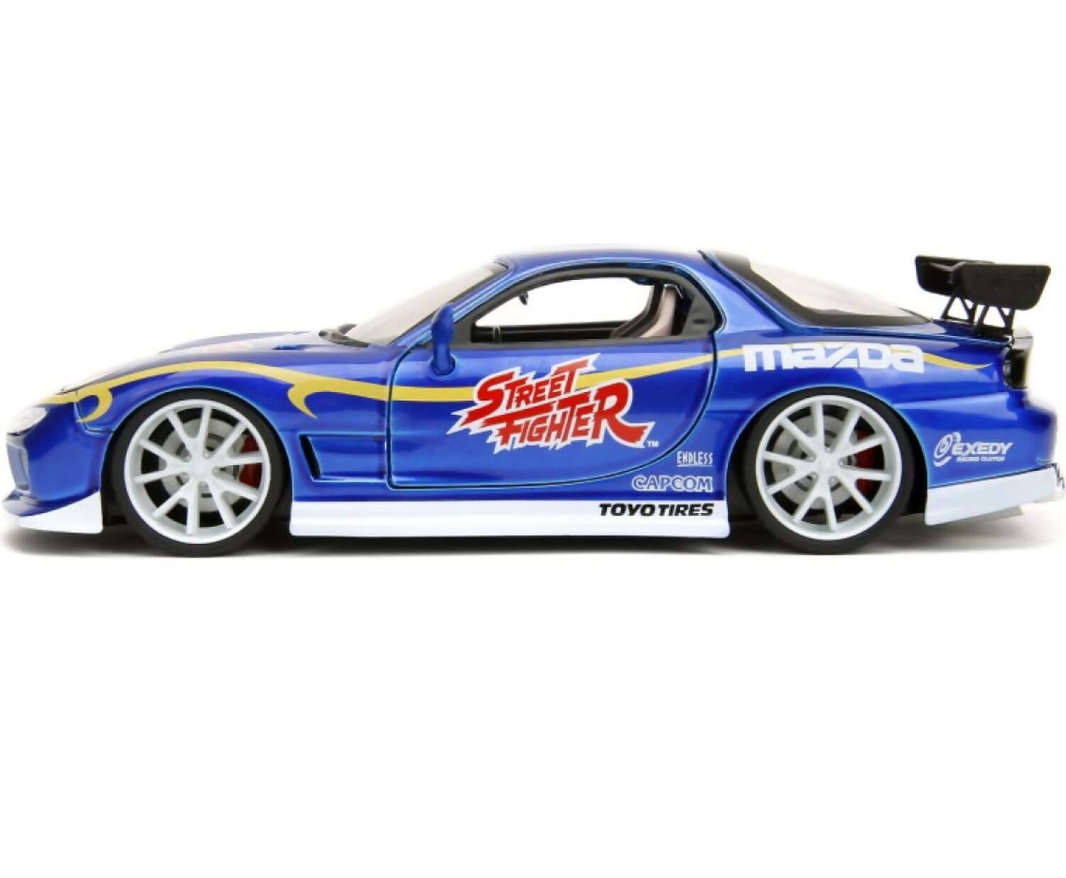 Jada Toys - Hollywood Rides 1:24 Die-Cast 1993 Mazda RX-7 With Chun-Li Figure – Street Fighter Collectible Car - Image 2