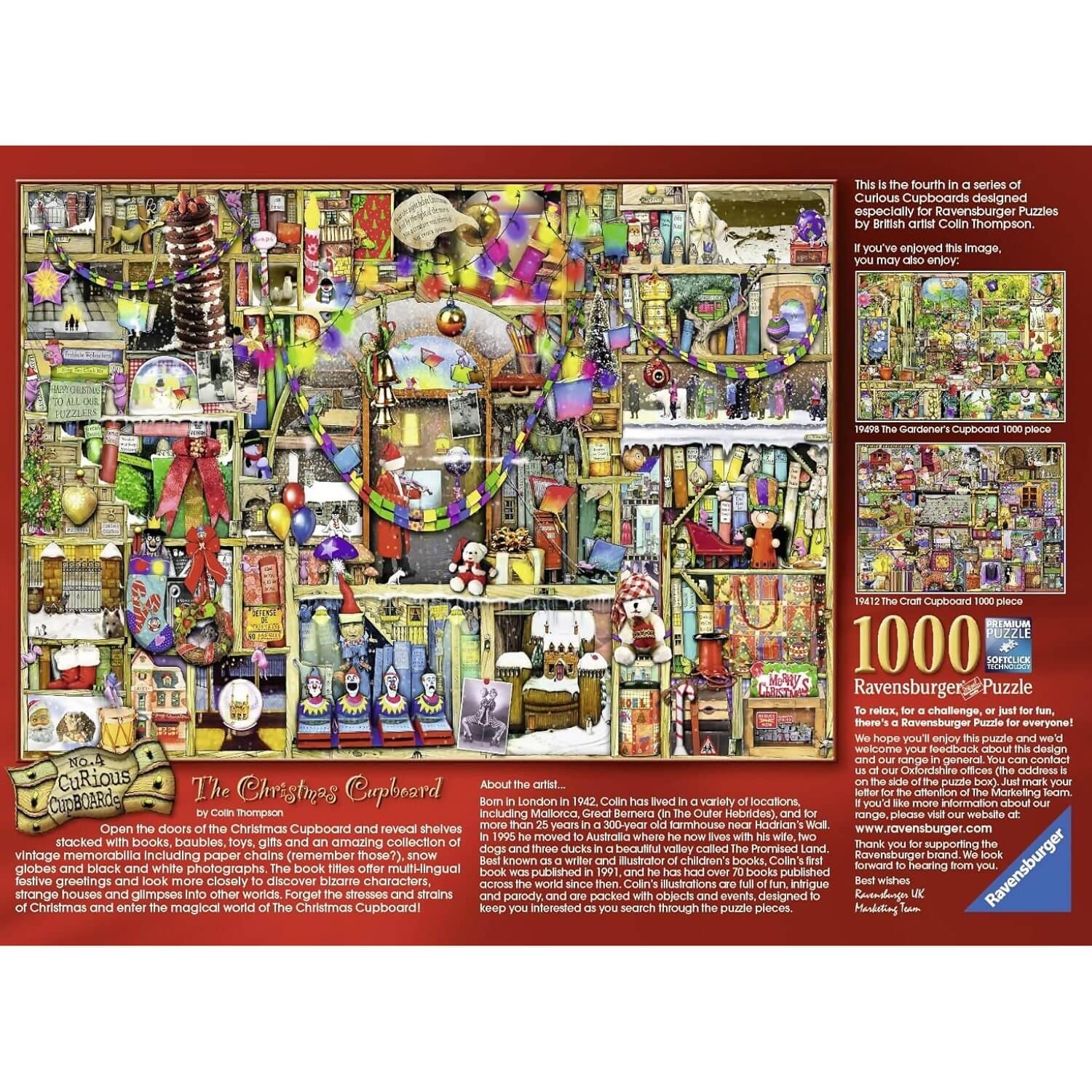 Ravensburger - No.4 Christmas Cupboard Puzzle 1000 Pieces Jigsaw Puzzle 1000 Pieces - Image 2
