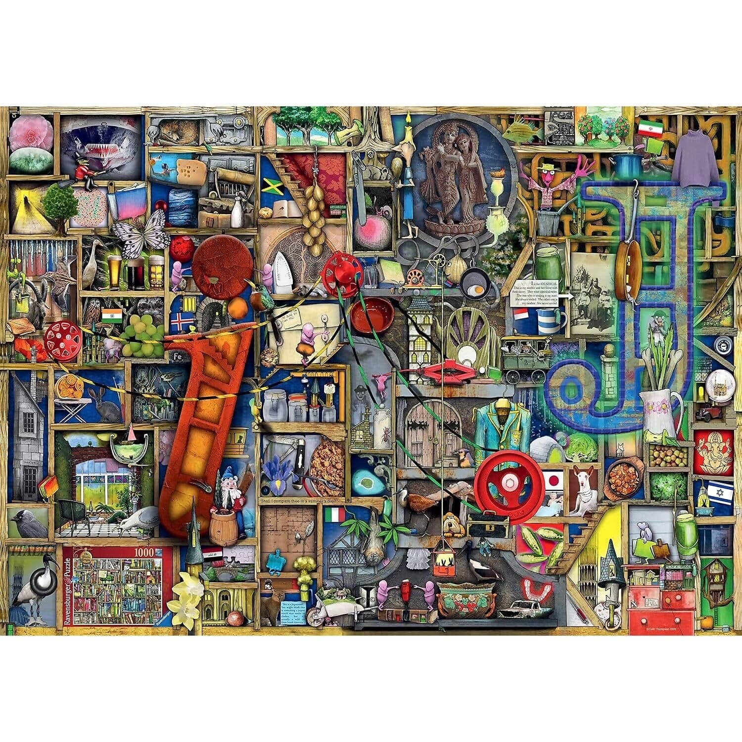 Ravensburger - Awesome Alphabet I & J Jigsaw Puzzle 1000 Pieces - Image 3