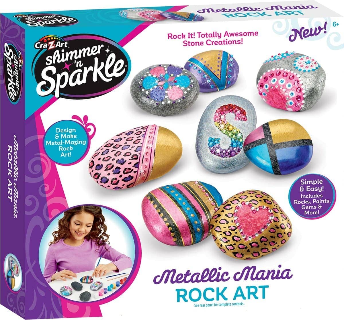Shimmer N Sparkle Metallic Mania Rock Art