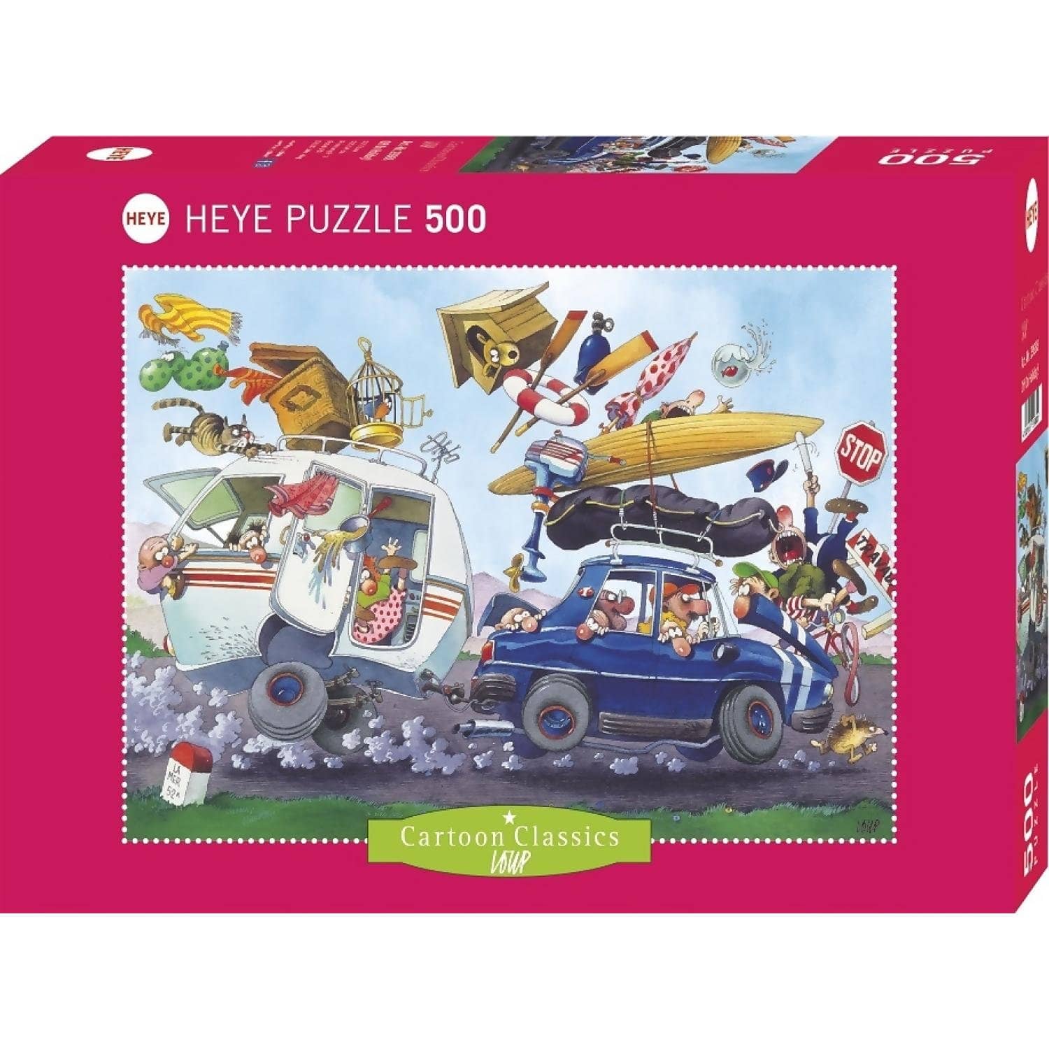 Heye - Cartoon Classics Loup Off On Holiday - Jigsaw Puzzle 500 Pieces