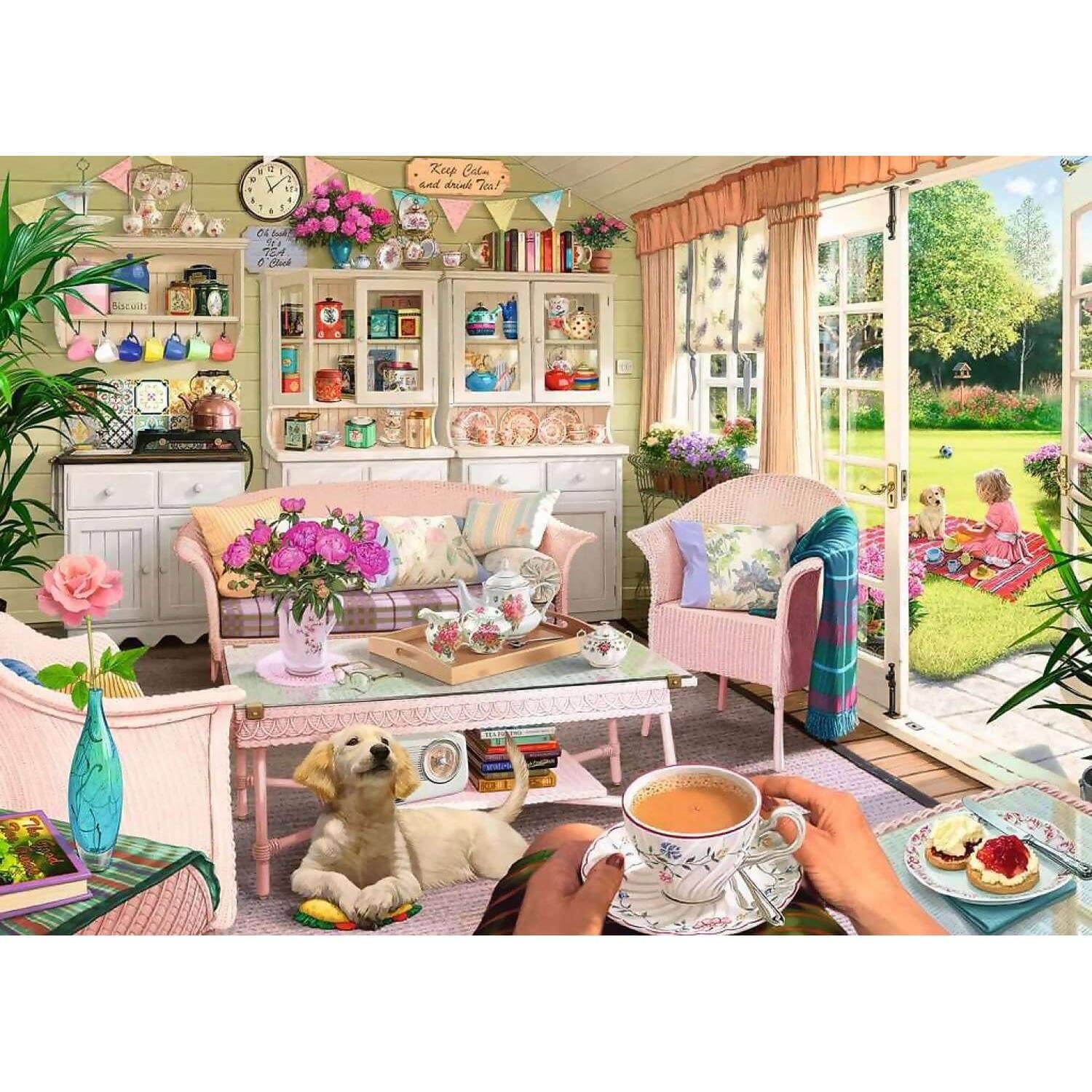 Ravensburger - The Tea House Jigsaw Puzzle 1000 Pieces - Image 2