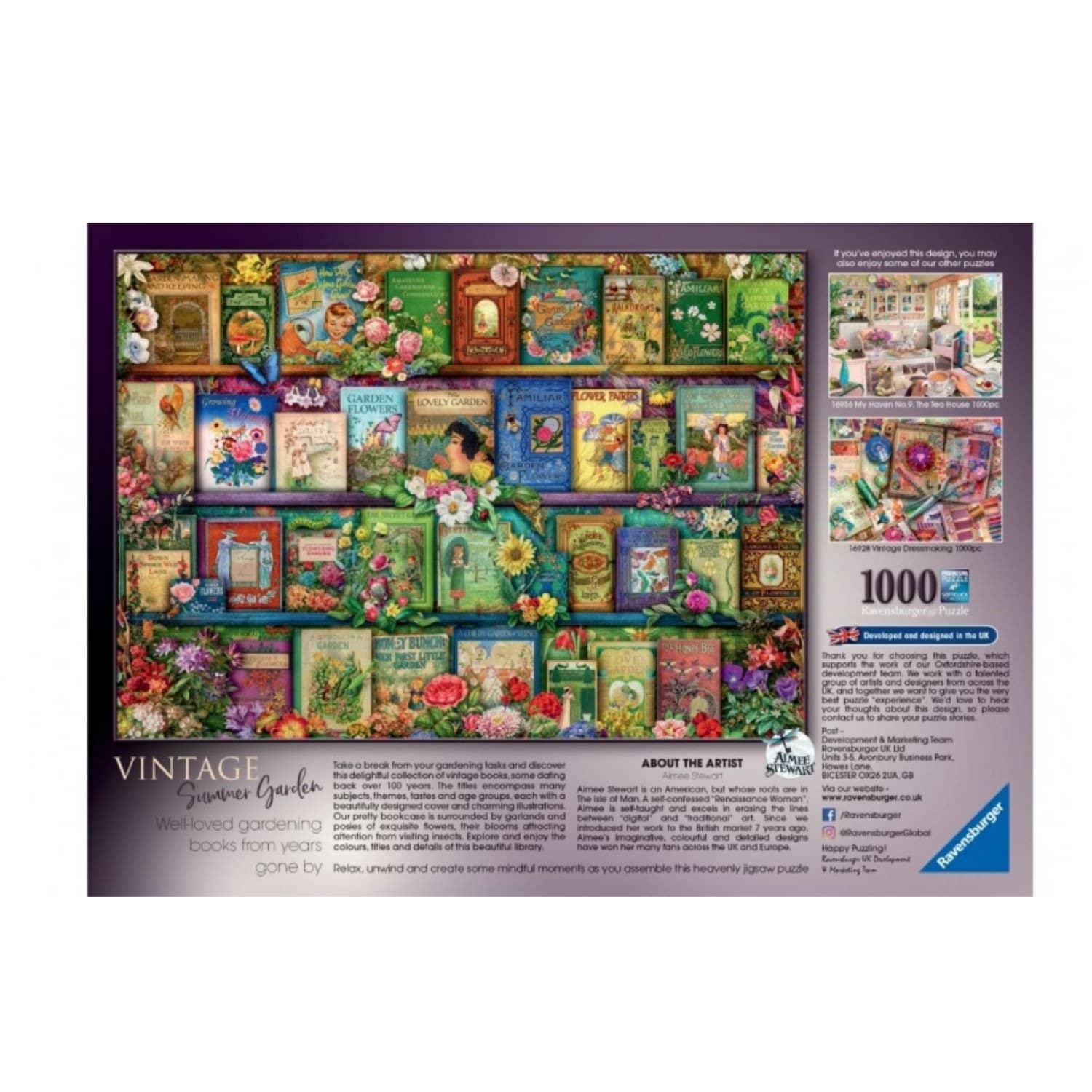 Ravensburger - Vintage Summer Garden Jigsaw Puzzle 1000 Pieces - Image 3