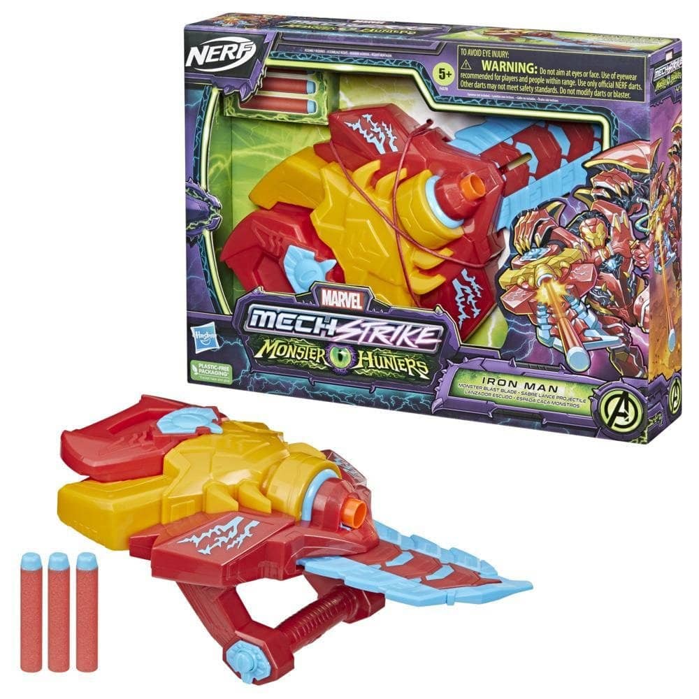 Marvel Avengers Mech Strike Monster Hunters Iron Man Monster Blast Blade Roleplay Hasbro - Image 4