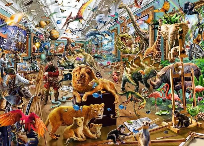 Ravensburger - Chaos In The Gallery Jigsaw Puzzle 1000 Pieces - Image 2