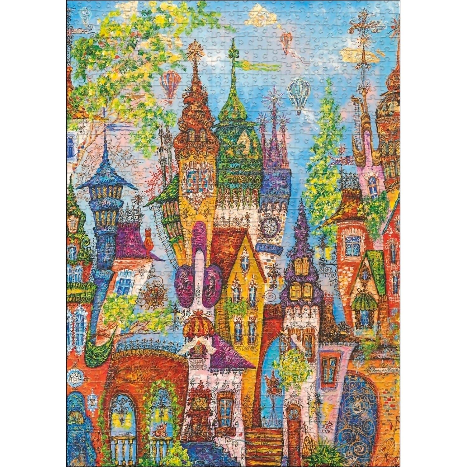 Heye - Charming Village Red Arches Jigsaw Puzzle 1000 Pieces - Image 2