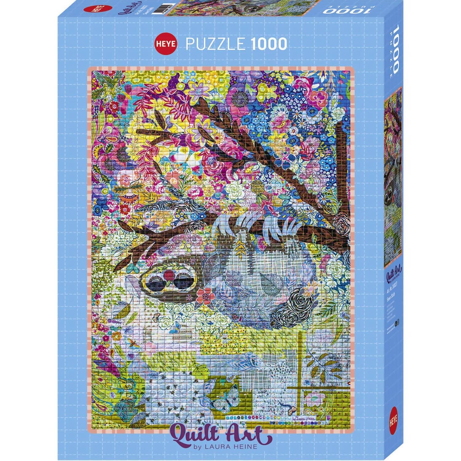 Heye - Quilt Art Sewn Sloth Jigsaw Puzzle 1000 Pieces