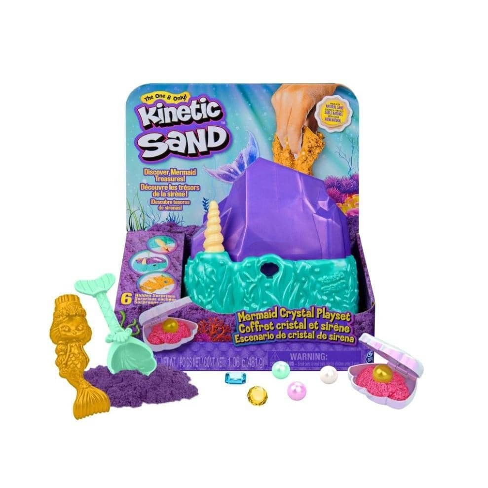 Kinetic Sand Mermaid Crystal Playset