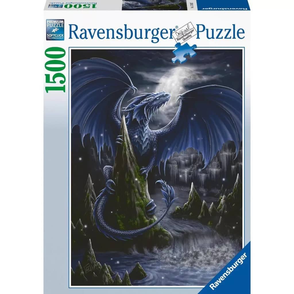 Ravensburger - The Black And Blue Dragon Jigsaw Puzzle 1500 Pieces