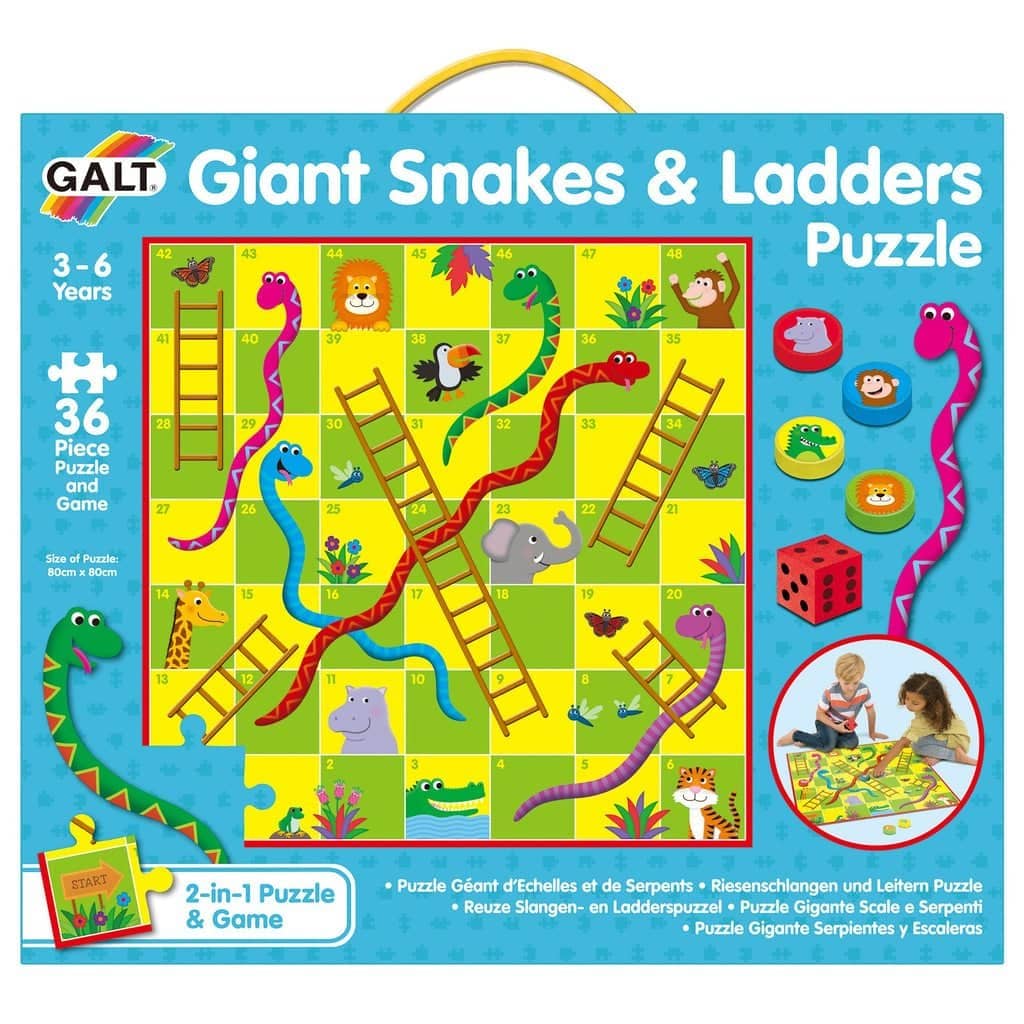 GALT - Giant Snakes and Ladders Puzzle - Fun and Educational Game