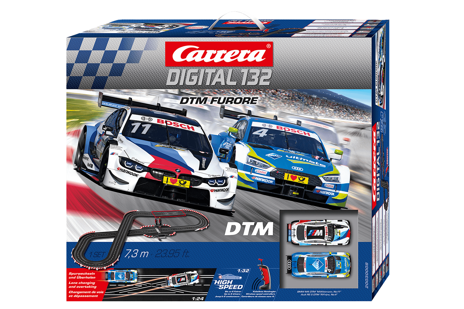 Carrera Digital 1:32 - DTM FURORE TRACK SET - Includes 2 Slot Cars and 7.3 Meter Track