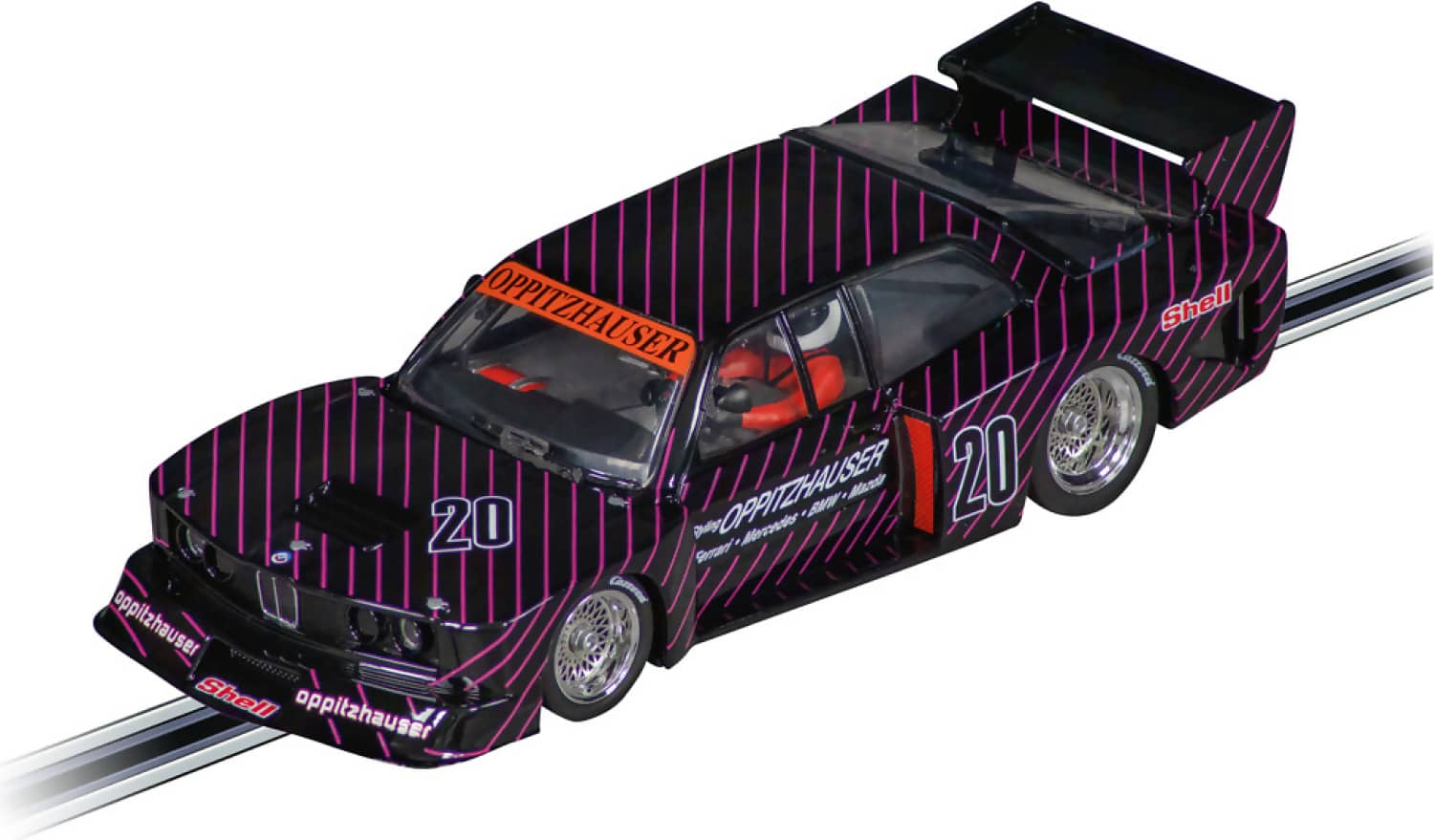Carrera Evolution 1:32 - Bmw 320 Turbo Flachbau Oppitzhauser No.20 Slot Car Also Suits Scalextric