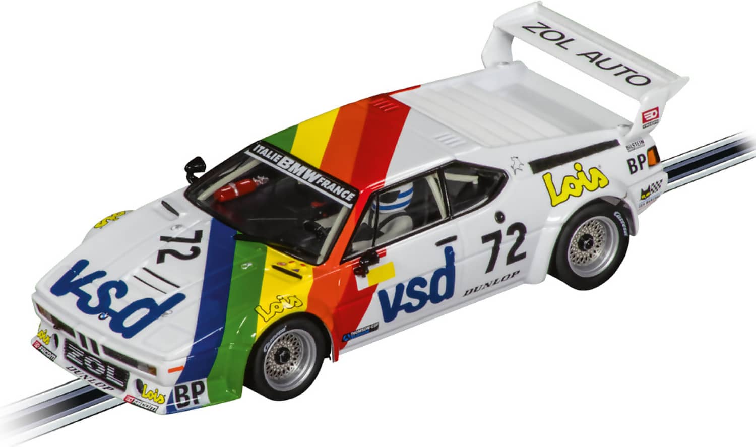 Carrera Evolution 1:32 - Bmw M1 'bmw Zol auto No.72 24h 1981 Slot Car Also Suits Scalextric