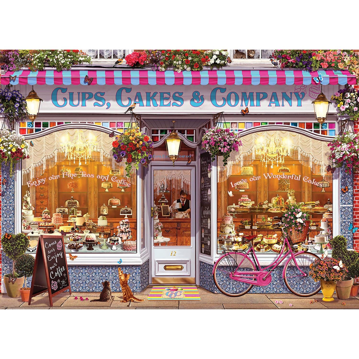 Eurographics - Cups Cakes & Company - Jigsaw Puzzle 1000 Pieces - Image 2