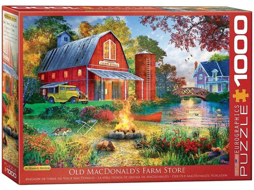 Eurographics - Campfire By The Barn 1000 Piece Jigsaw Puzzle