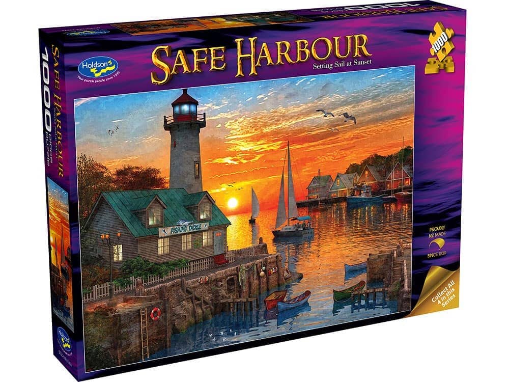 Holdson - Safe Harbour Setting Sail 1000 Pieces Jigsaw Puzzle