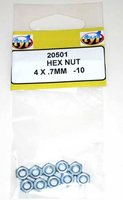 TY1 HEX NUT 4 X .7MM - 10
