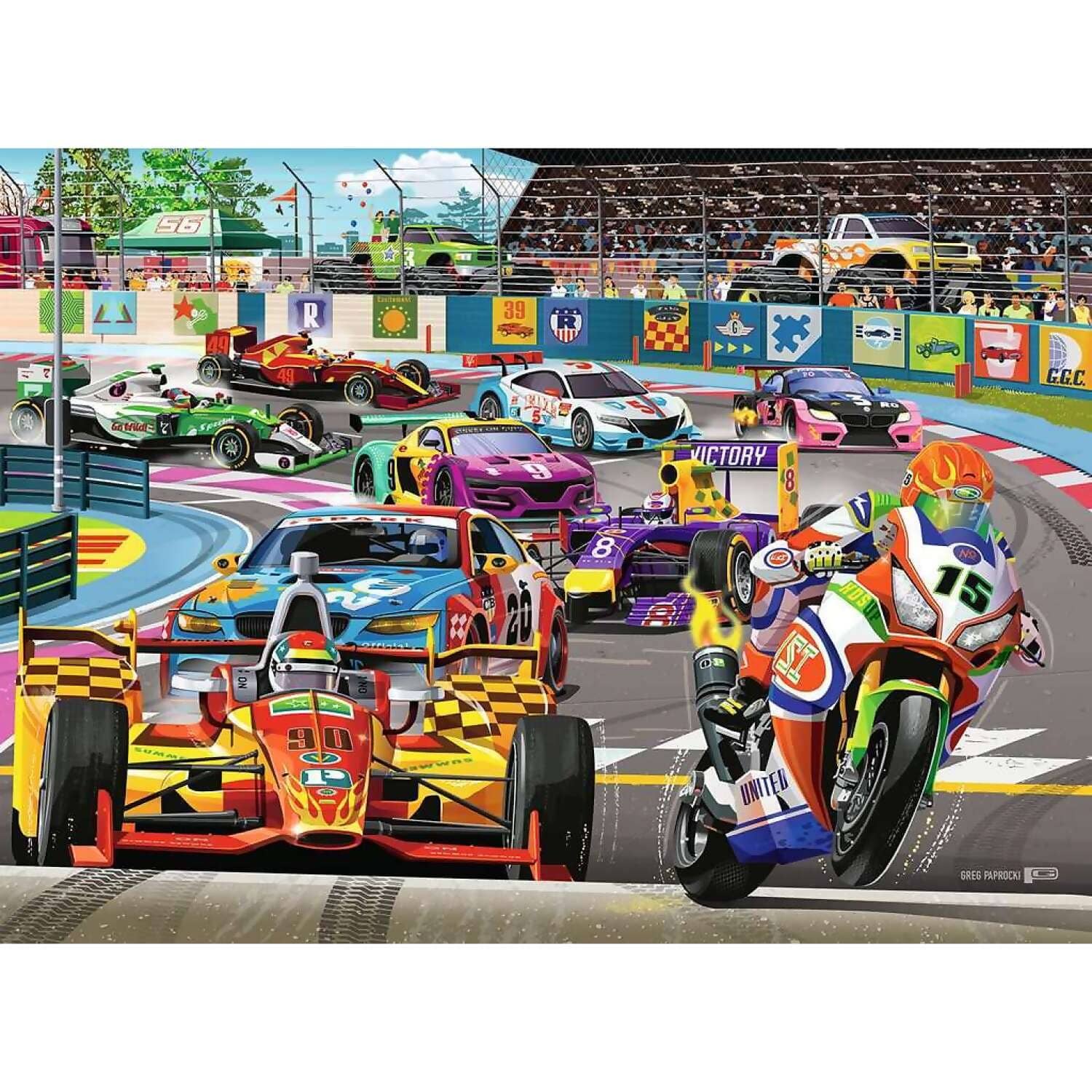 Ravensburger - Racetrack Rally Jigsaw Puzzle 60pc - Image 2