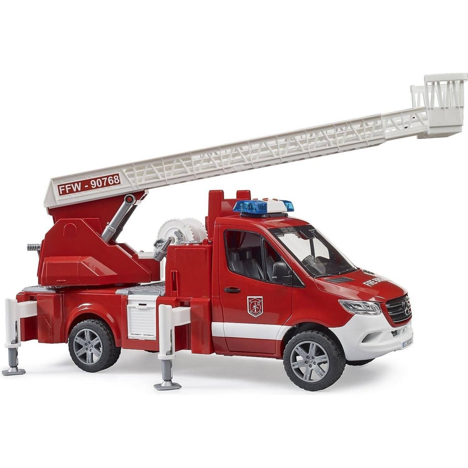 Bruder - Mercedes Benz Sprinter Fire Engine With Slewing Ladder And Water Pump 1:16 Scale - Image 2