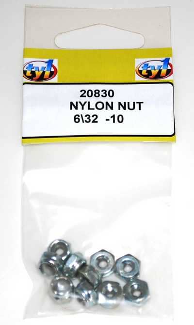 TY1 NYLON NUT 6/32 - 10