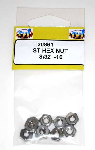 TY1 ST HEX NUT 8/32 - 10