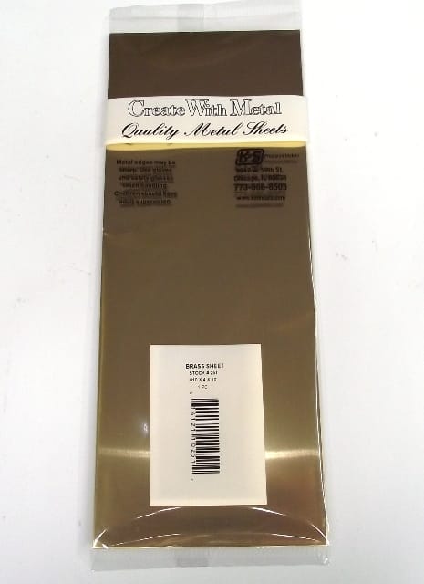 K&S METAL #251 BRASS SHEET .010 4X10' 1PC