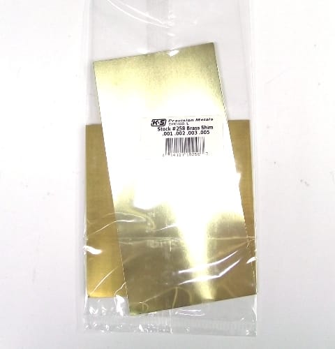 K&S METAL #258 ASSORTED BRASS SHEET METAL