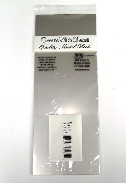 K&S METAL #275 .013 4X1' TIN SHEET METAL 1PC
