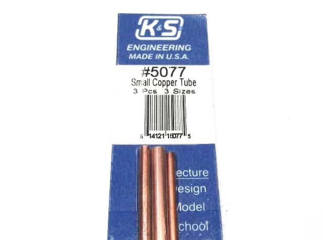 K&S METAL #5077 COPPER TUBE 3/32+1:8+5/32 12'