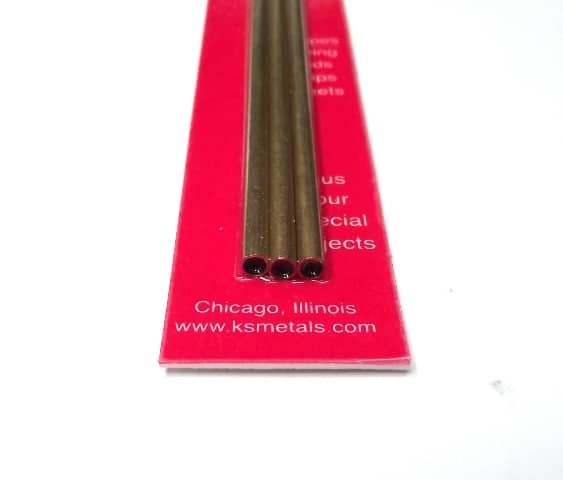 K&S METAL #9835 BRASS ROUND TUBE 3.5X300MM 3PCS - Image 2