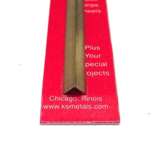 K&S METAL #9882 BRASS ANGLE 1:4X300MM 1PCS - Image 2