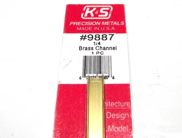 K&S METAL #9887 BRASS CHANNEL 1:4X300MM 1PCS